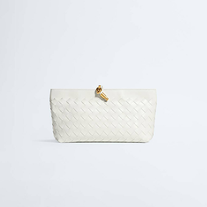bottega veneta andiamo woven clutch bag #876344